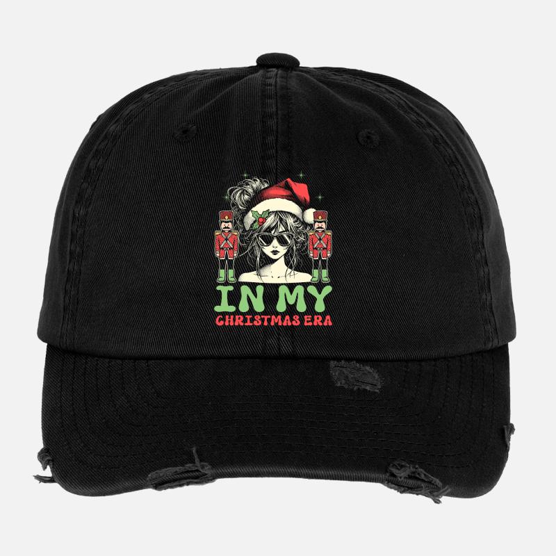 Weihnachten Xmas Spruch In My Nutcracker Era Flexfit Vintage Destroyed Cap