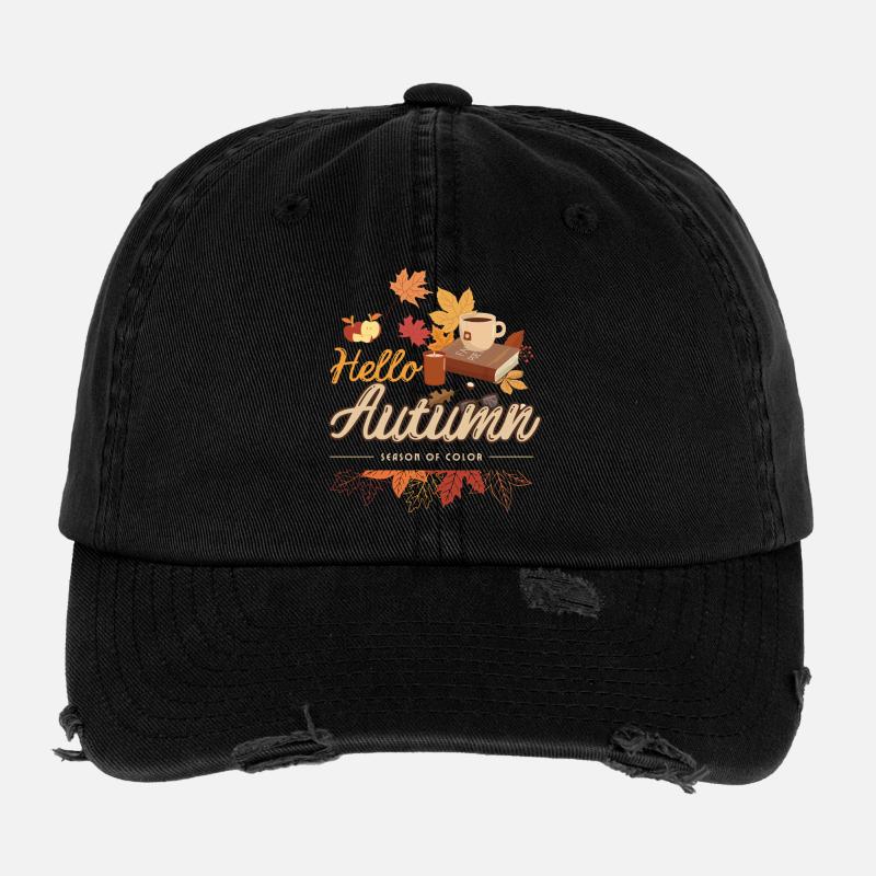 Herbstliche Gemütlichkeit mit Kaffee Flexfit Vintage Destroyed Cap
