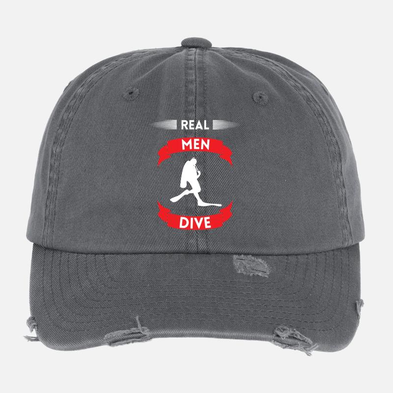 Plongée Real Men Casquette vintage effet usé Flexfit
