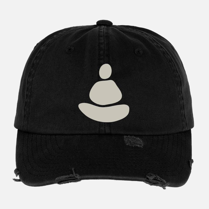 Minimalistische Zen-Meditation Flexfit Vintage Destroyed Cap