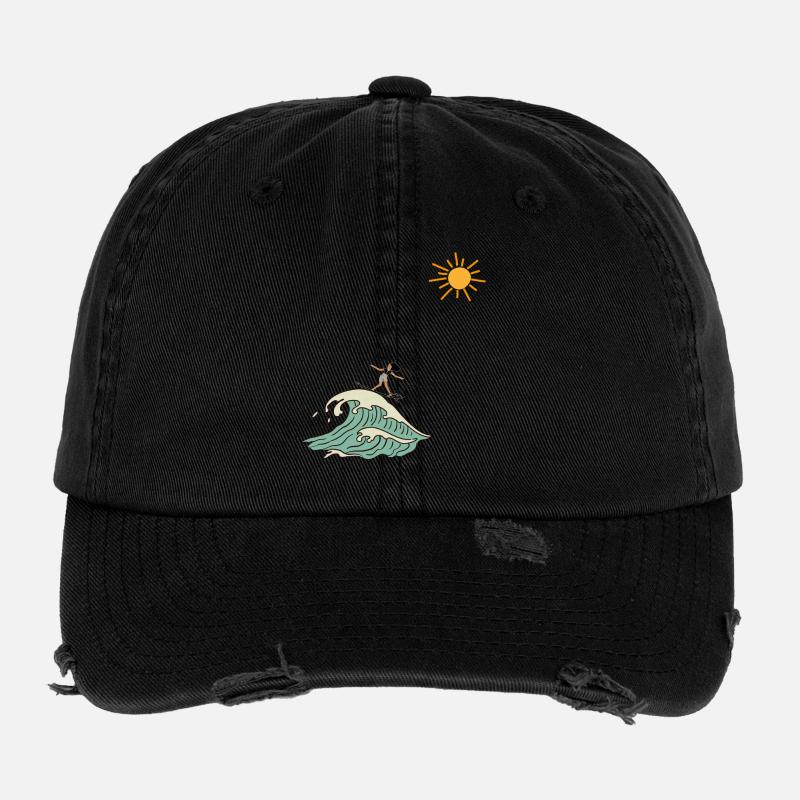 surfer Flexfit Vintage Destroyed Cap