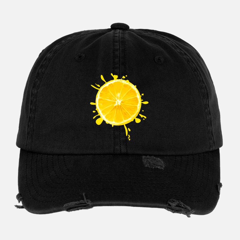 Citrus Splash Yellow Flexfit Vintage Destroyed Cap