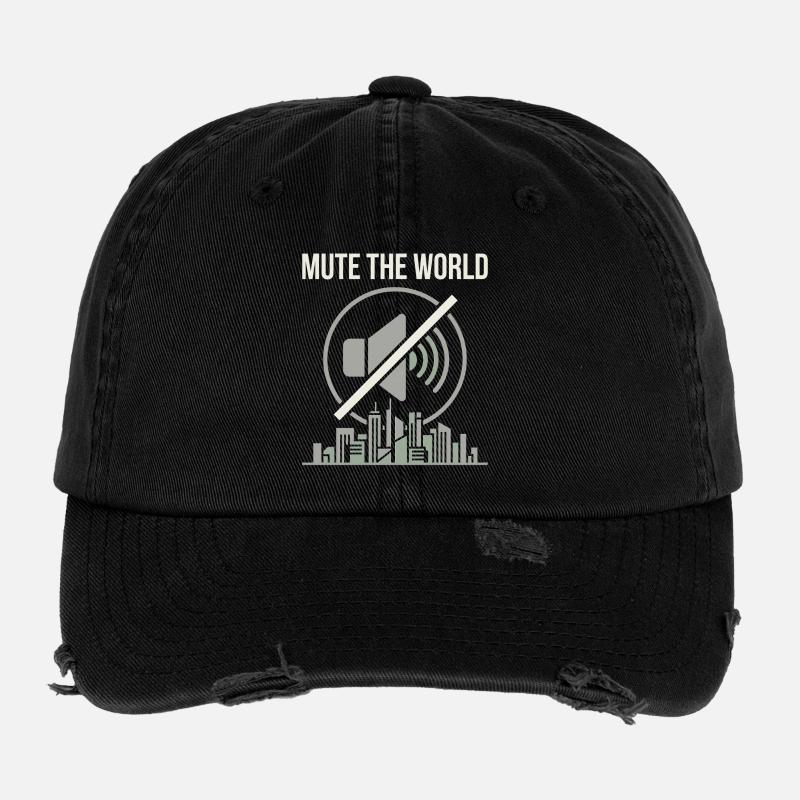 Mute Time Flexfit Vintage Destroyed Cap