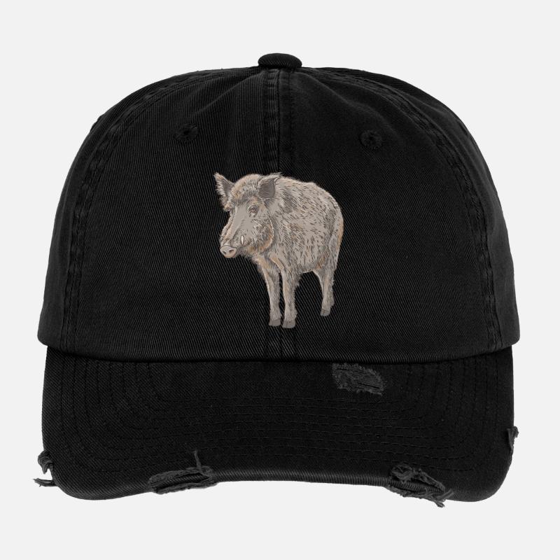 Boar Flexfit Vintage Destroyed Cap
