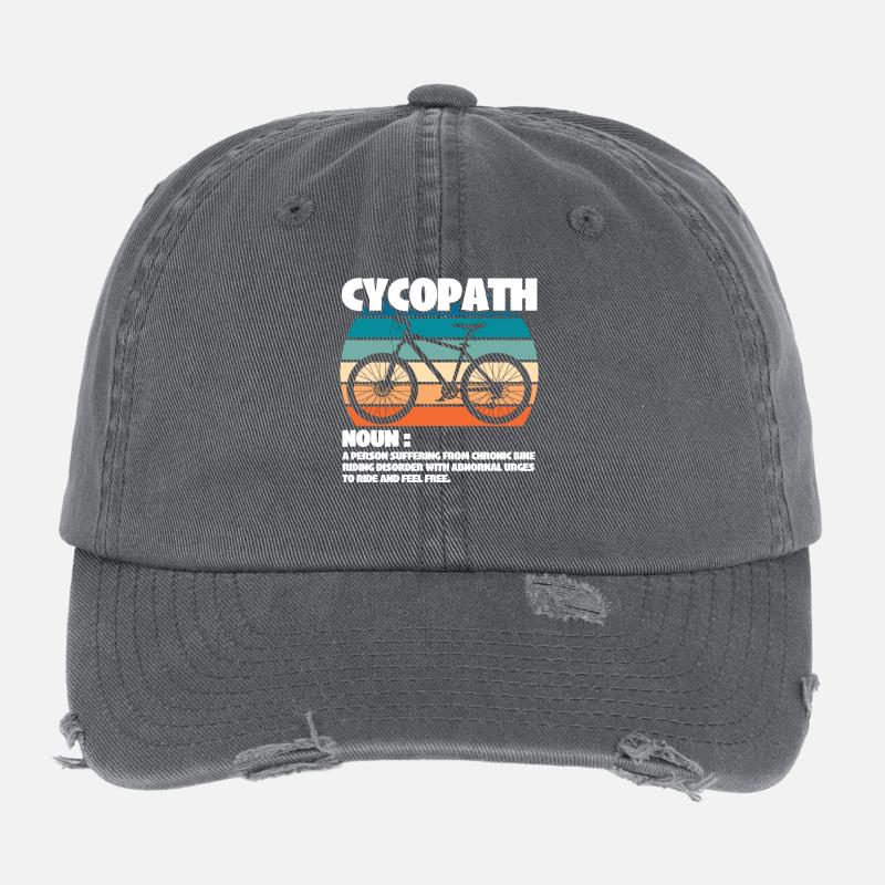 Mountainbiken - Cycopath Substantiv Flexfit Vintage Destroyed Cap