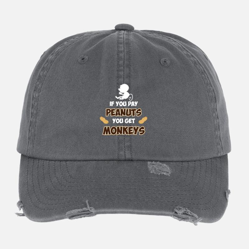 Wenn Sie Peanuts bezahlen, bekommen Sie Affen Flexfit Vintage Destroyed Cap