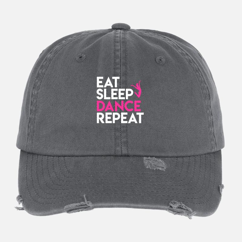 Tanz und Lebensmotto Design Flexfit Vintage Destroyed Cap