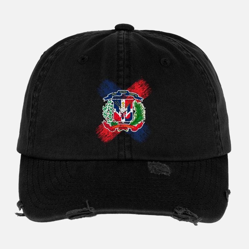 Dominican Republic Flexfit Vintage Destroyed Cap