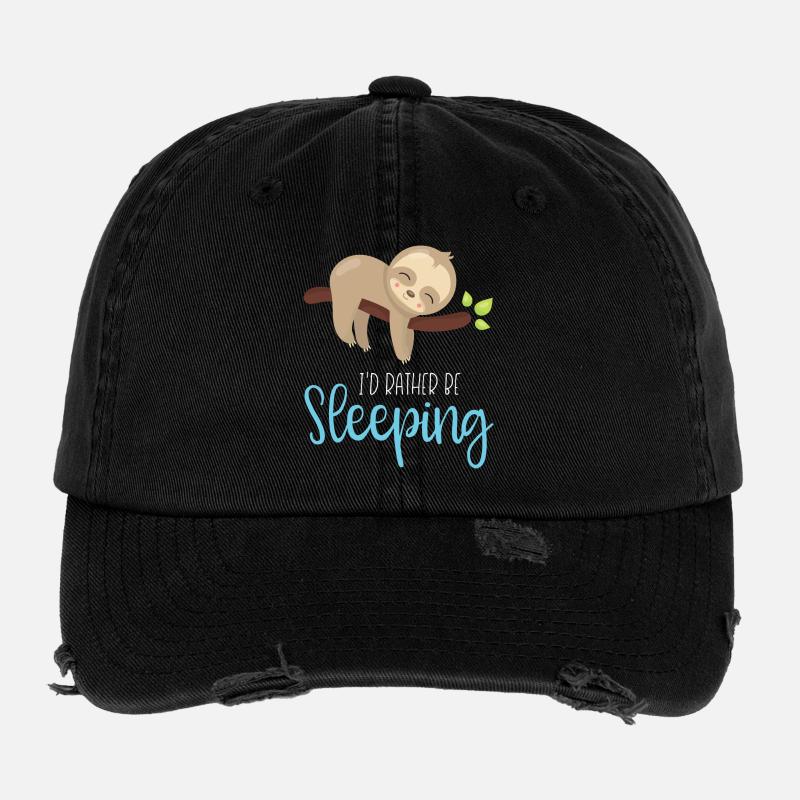 Je préfèrerais dormir Casquette vintage effet usé Flexfit