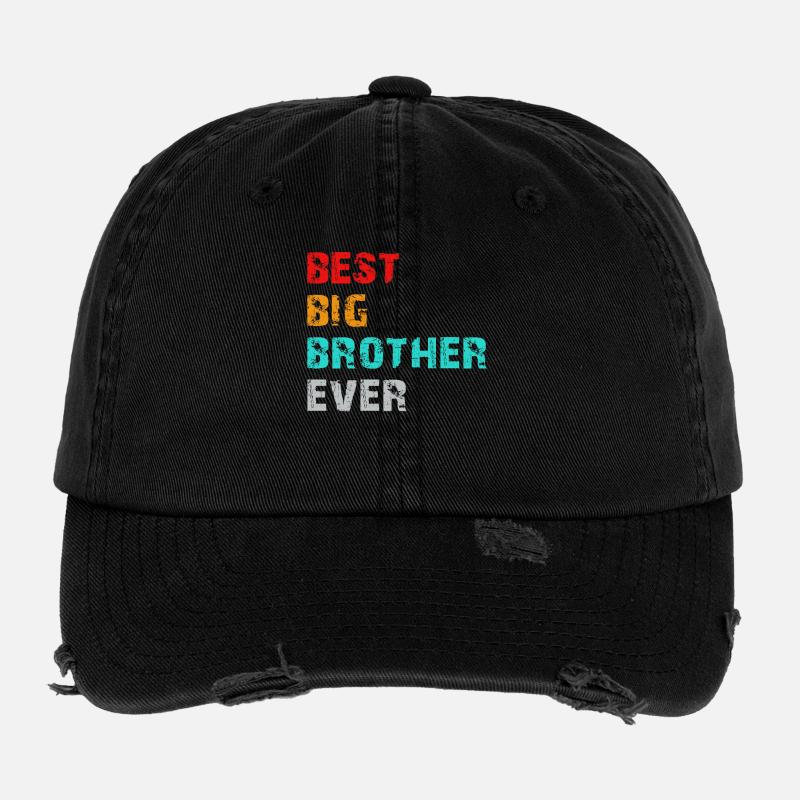 bester großer Bruder aller Zeiten Flexfit Vintage Destroyed Cap