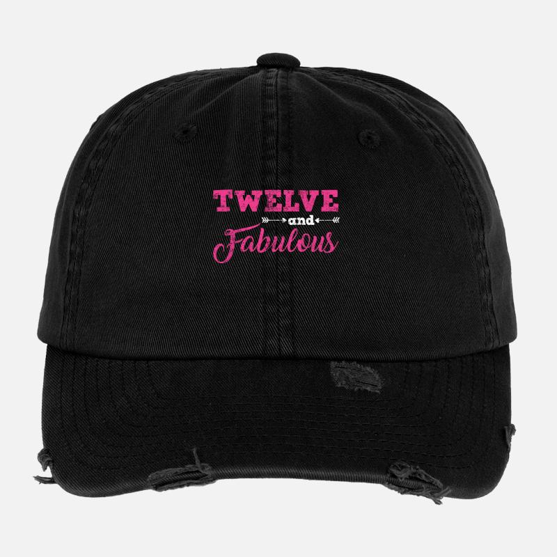 12e anniversaire Casquette vintage effet usé Flexfit