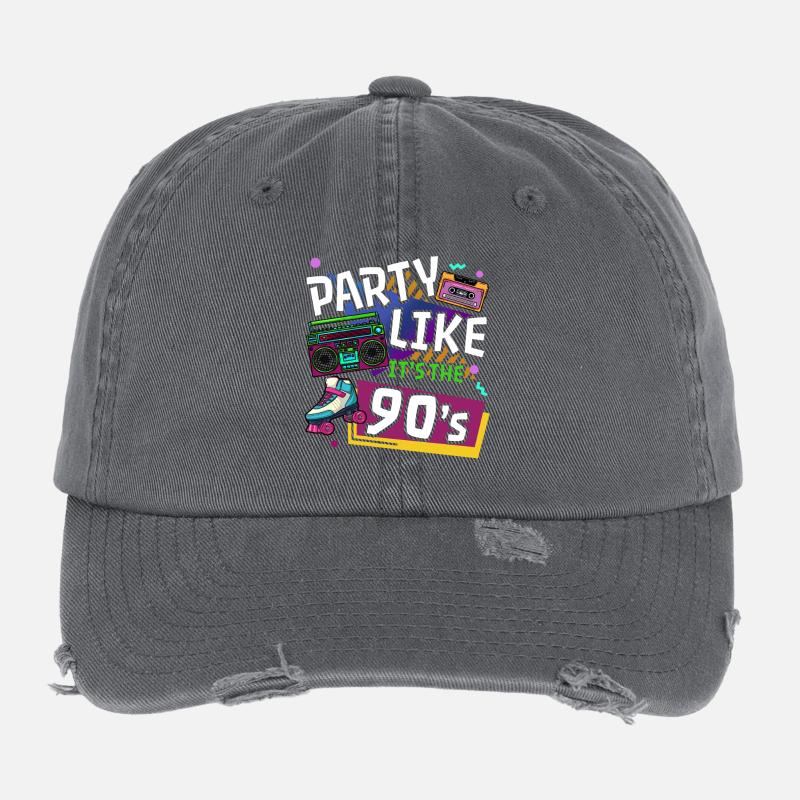 90's nineties vintage Flexfit Vintage Destroyed Cap