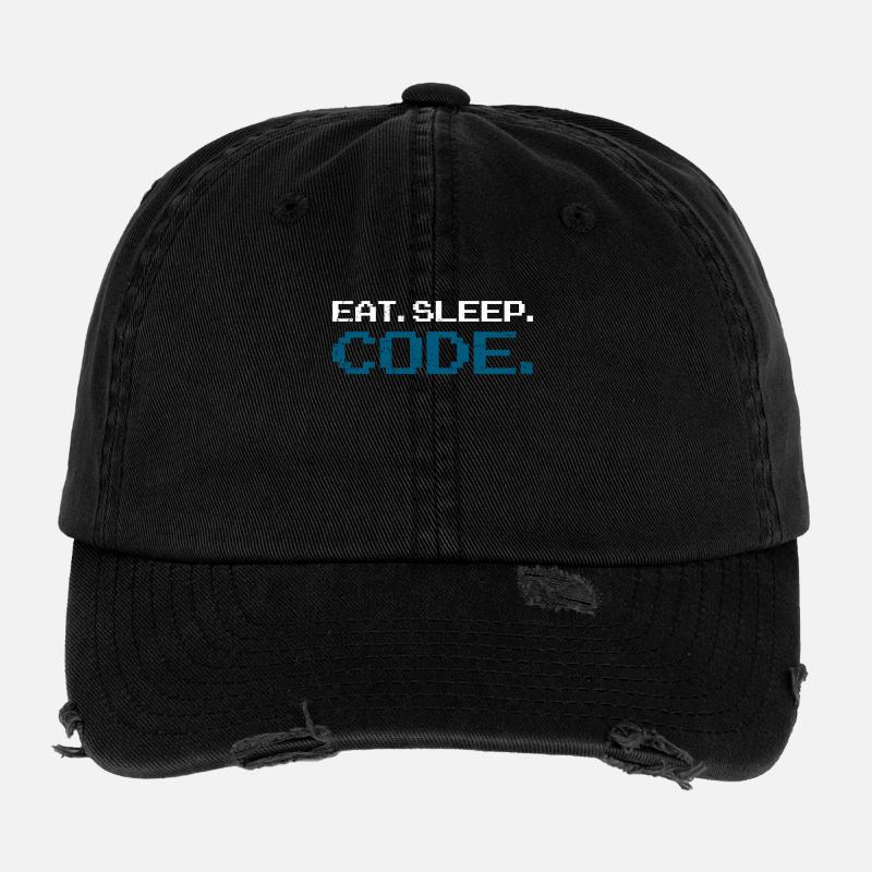 Code de programmation informatique Casquette vintage effet usé Flexfit