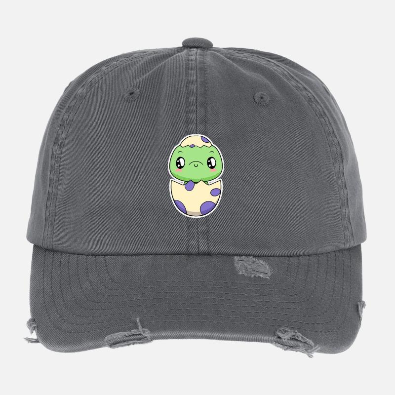 Kleiner Dino aus dem Ei Flexfit Vintage Destroyed Cap