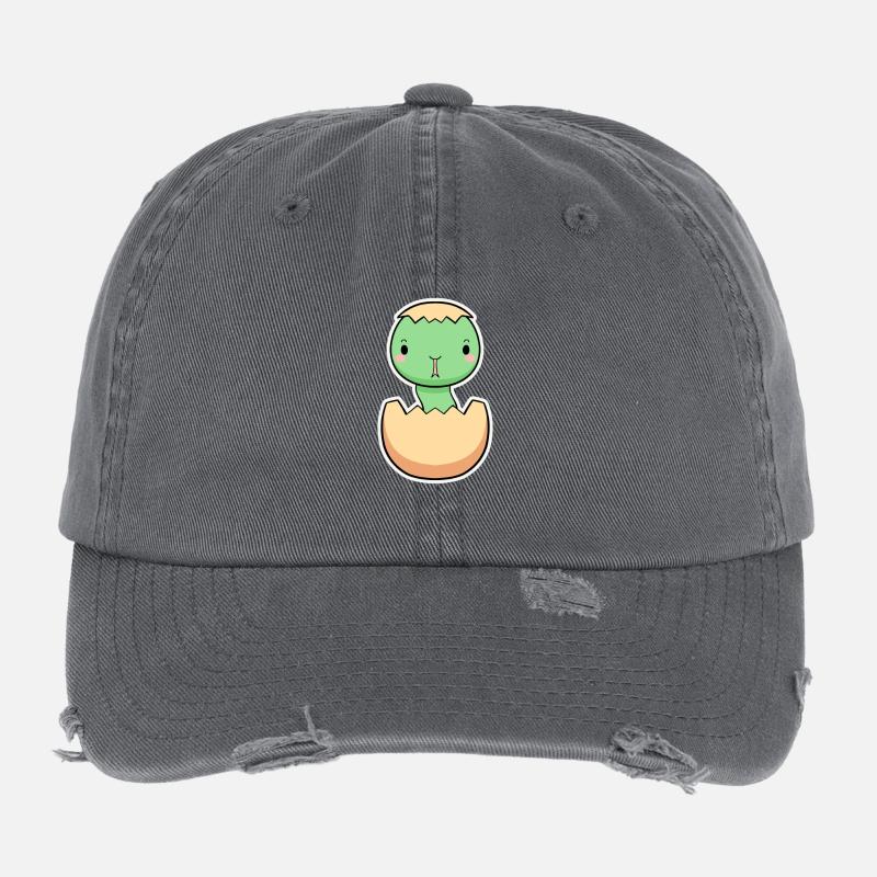 Small dinosaur made of egg Flexfit Vintage Destroyed Cap