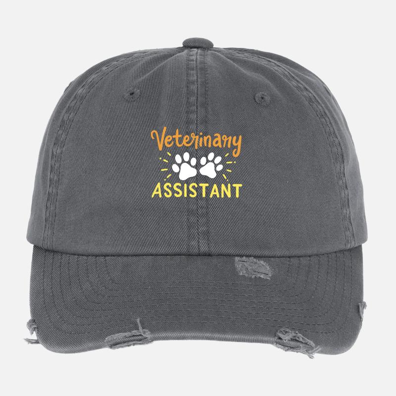 Tierarzthelfer Vet Tech Flexfit Vintage Destroyed Cap