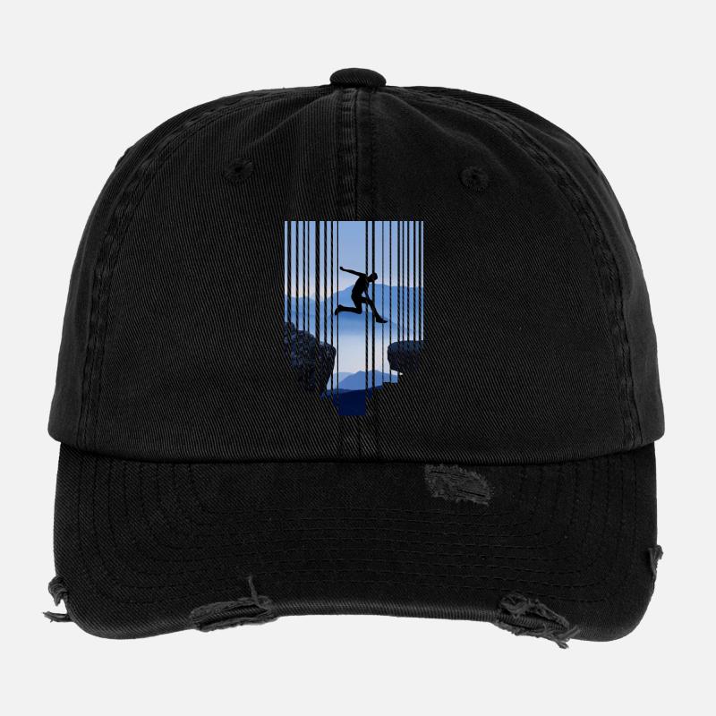 Saut de parkour Casquette vintage effet usé Flexfit