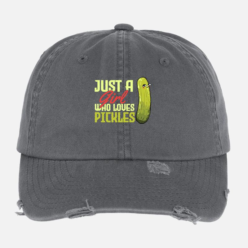 Amoureux des cornichons Casquette vintage effet usé Flexfit