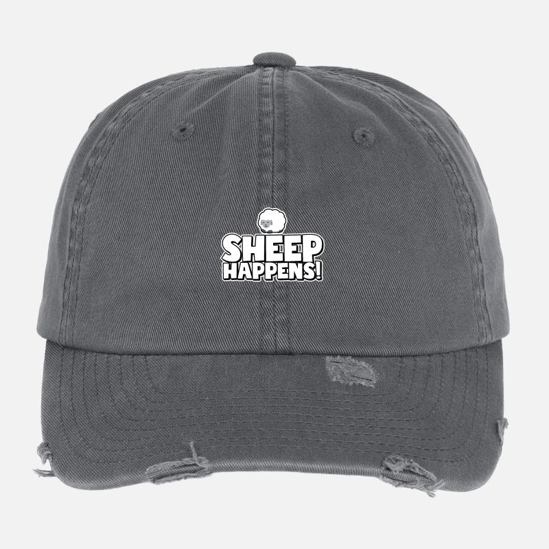 Sheep happens! Flexfit Vintage Destroyed Cap