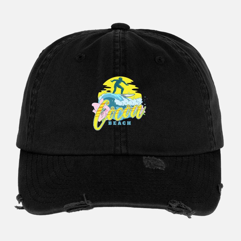Plage de Cacao Casquette vintage effet usé Flexfit