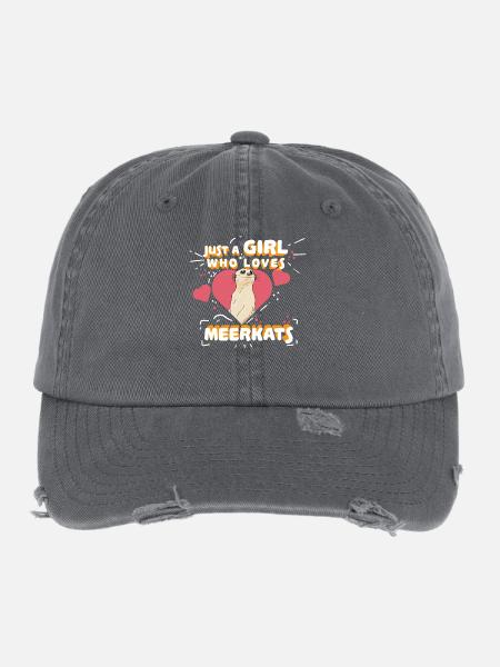 Suricate - Casquette vintage effet usé Flexfit - charbon - Devant