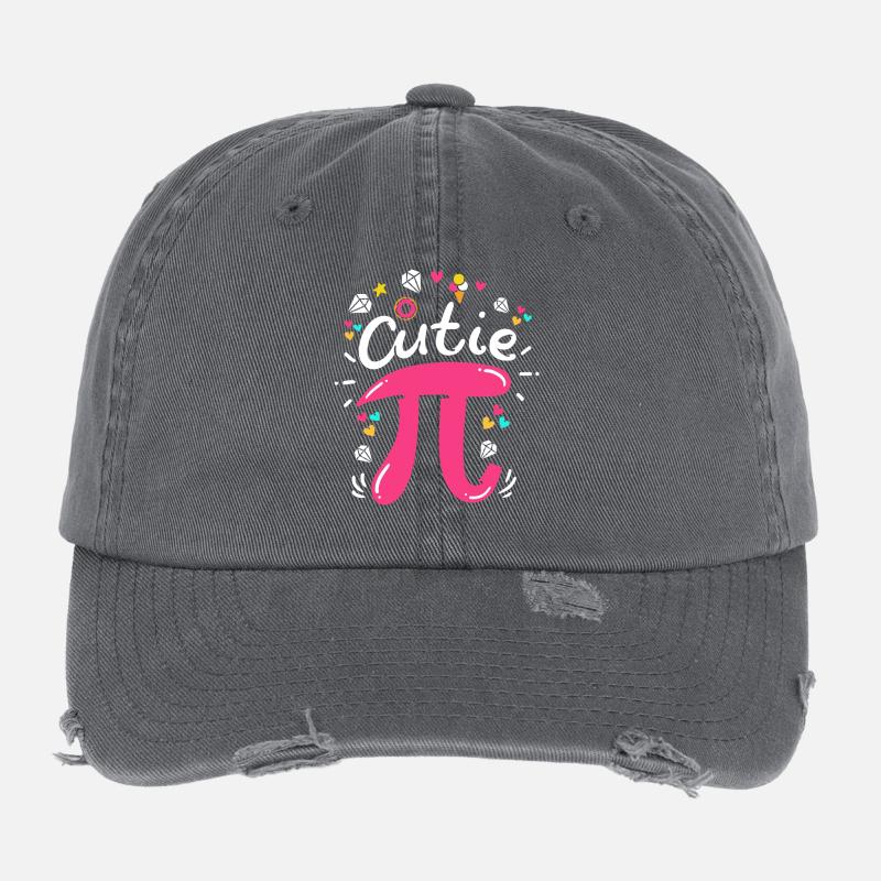 Pi Tag Pi Mathe Flexfit Vintage Destroyed Cap