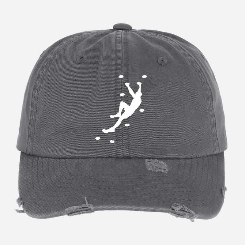 Wandklettern Bouldern Felsklettern Flexfit Vintage Destroyed Cap