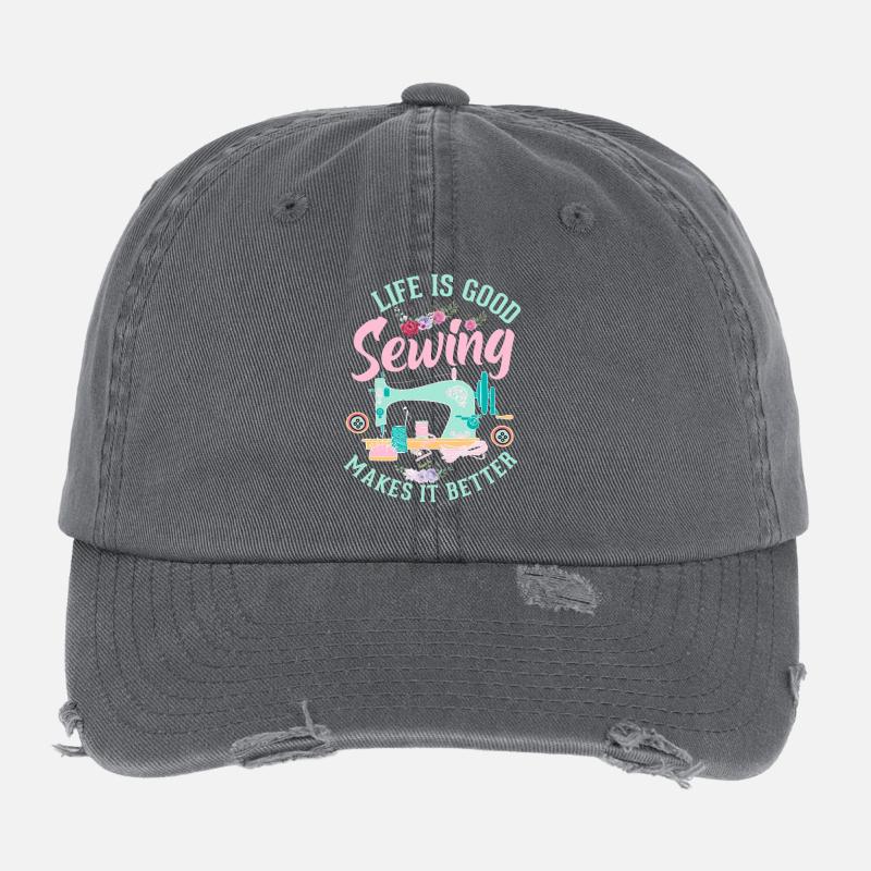 sew Flexfit Vintage Destroyed Cap