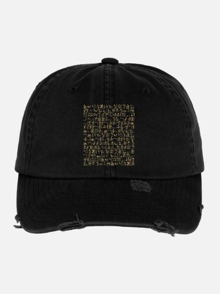 Hieroglyphics - Flexfit Vintage Destroyed Cap - black - Front