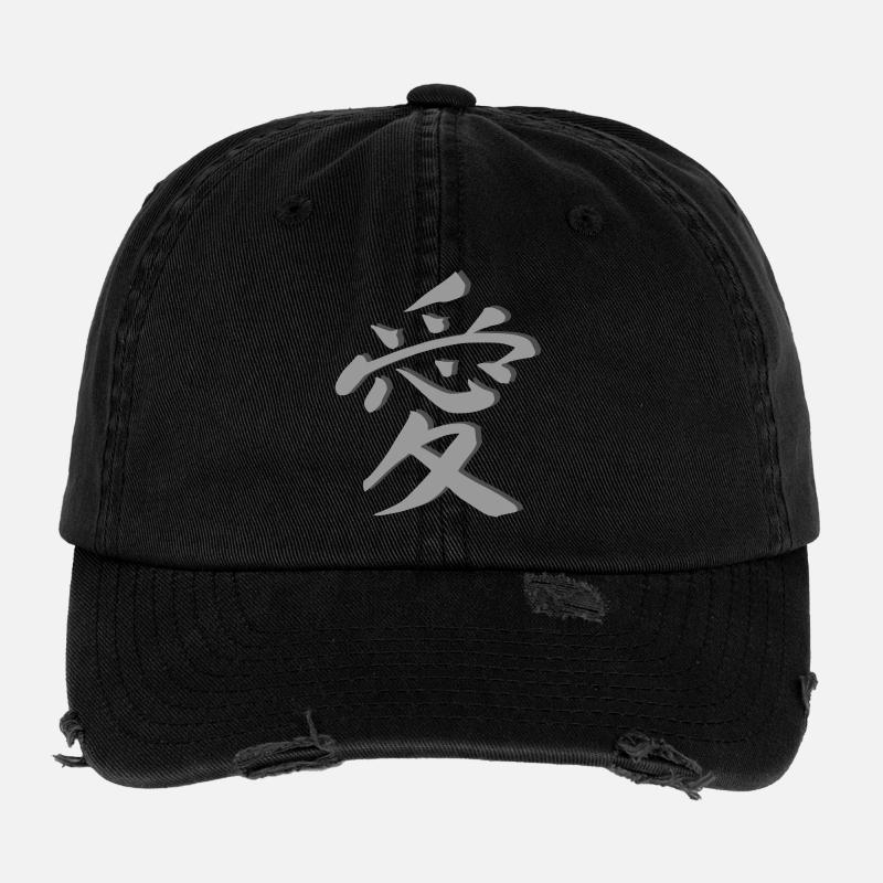 L’amour Casquette vintage effet usé Flexfit
