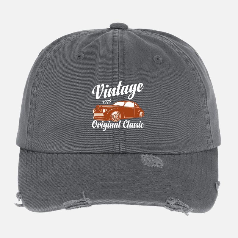 Lustiges Auto-Zitat für Autoliebhaber Oldtimer Oldtimer Flexfit Vintage Destroyed Cap