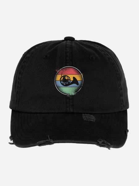 Bugle - Flexfit Vintage Destroyed Cap - black - Front