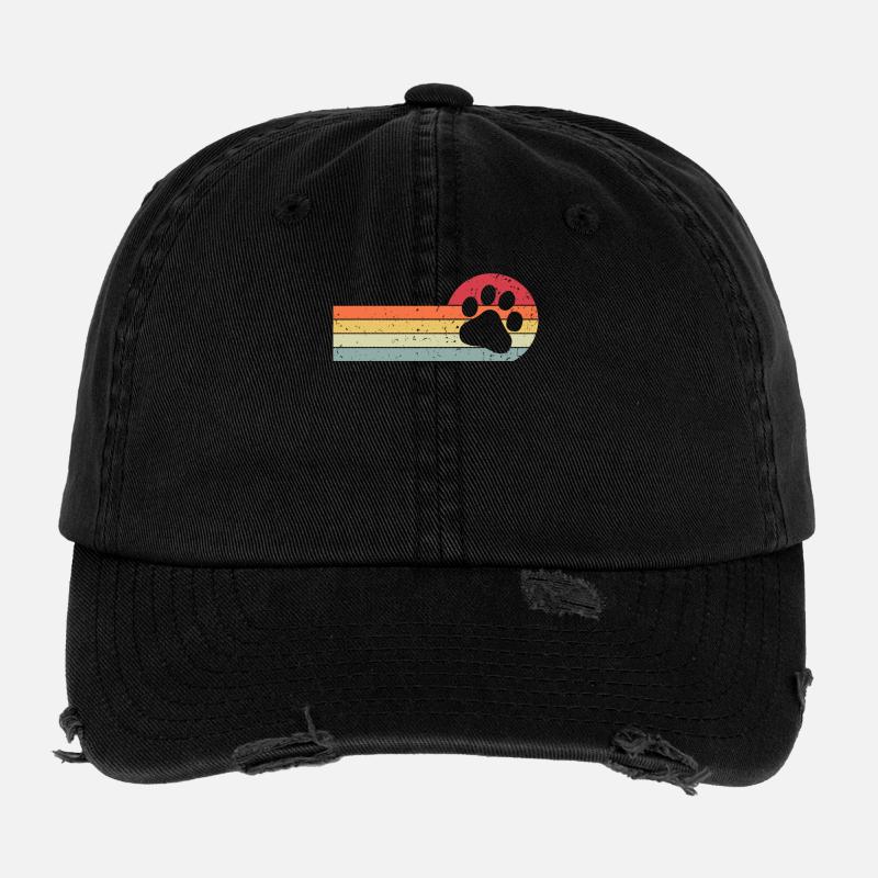 Hundepfote Flexfit Vintage Destroyed Cap