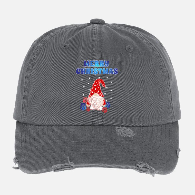 Christmas Gnome Flexfit Vintage Destroyed Cap