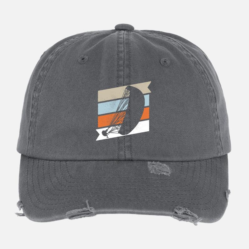 Parapente Parapente Pilot Vintage Casquette vintage effet usé Flexfit