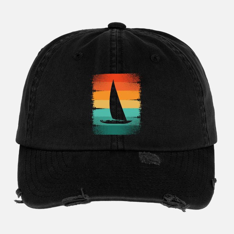 Sailboat Flexfit Vintage Destroyed Cap