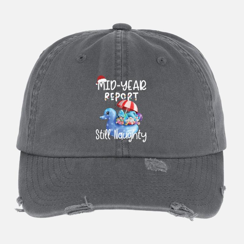 Gnome's Semi-Annual Report Still Cheeky Flexfit Vintage Destroyed Cap