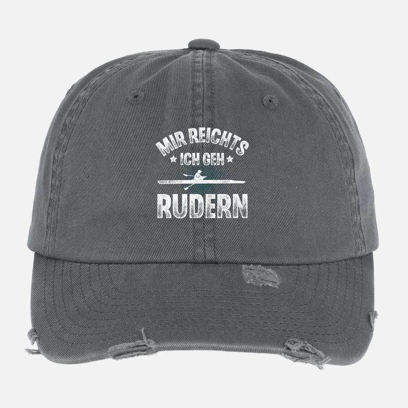 Rudern Ruderer Ruderboot Flexfit Vintage Destroyed Cap