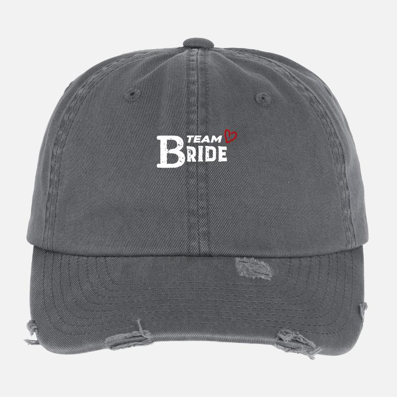Braut Hochzeitsfeier Flexfit Vintage Destroyed Cap