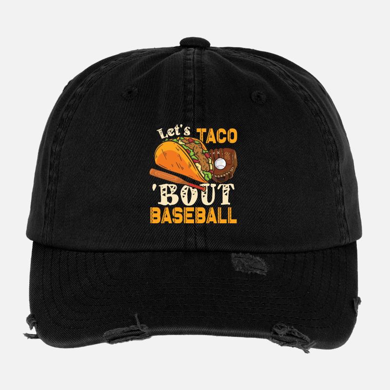 Let's Taco Bout Baseball Casquette vintage effet usé Flexfit