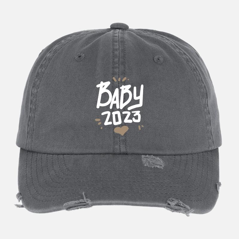 Baby 2023 Heart Flexfit Vintage Destroyed Cap