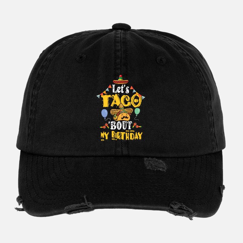 Taco Bout Mon anniversaire Casquette vintage effet usé Flexfit