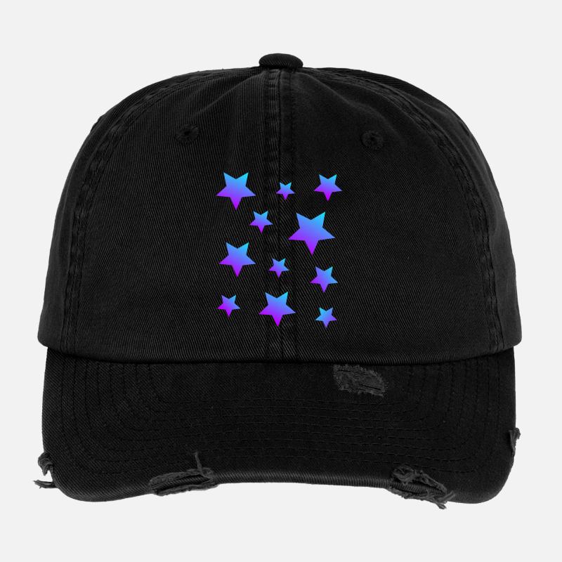 Star Star Pack Bleu-Violet Casquette vintage effet usé Flexfit