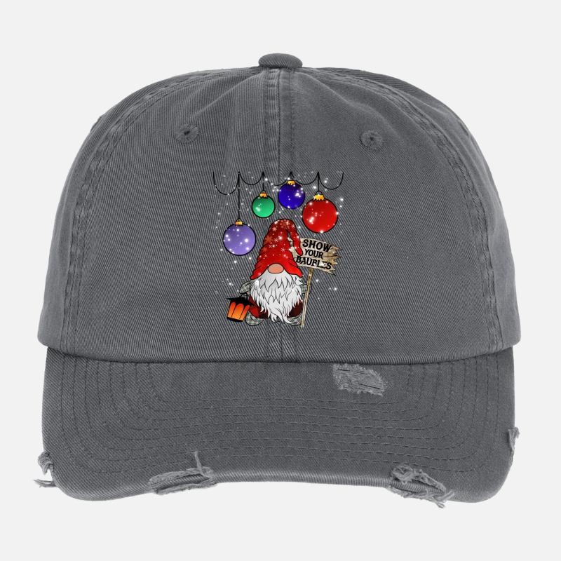 Drôle d’Elfes nains nains de Noël Casquette vintage effet usé Flexfit