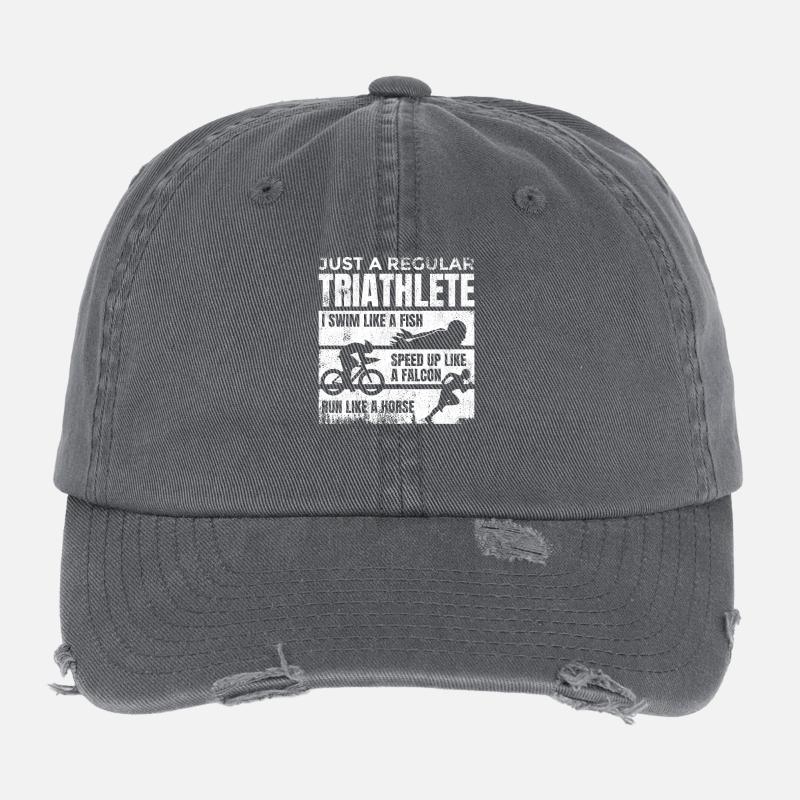 Triathlète médiocre Casquette vintage effet usé Flexfit