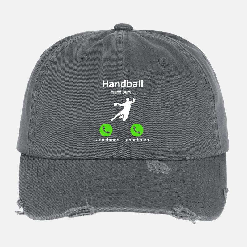 Handball ruft an - annehmen oder annehmen? Flexfit Vintage Destroyed Cap