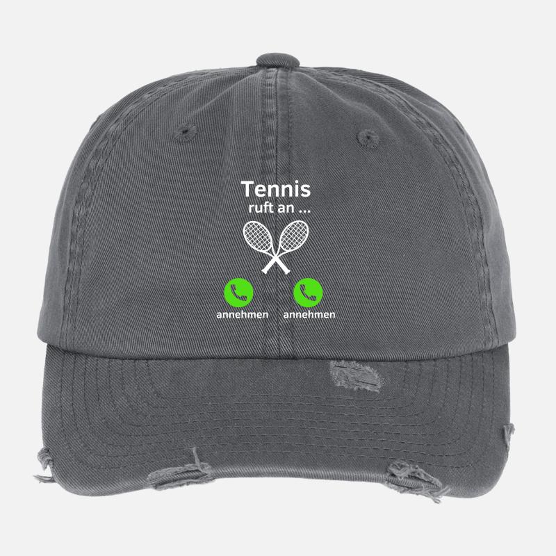 Tennis ruft an - annehmen oder annehmen? Flexfit Vintage Destroyed Cap