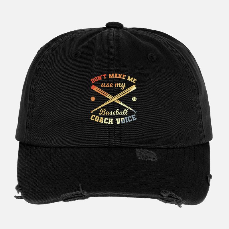 Entraîneur de baseball Casquette vintage effet usé Flexfit