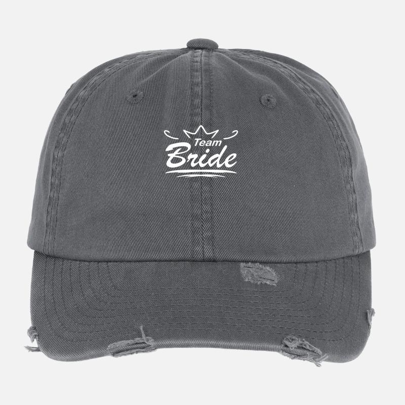 Team Bride Flexfit Vintage Destroyed Cap