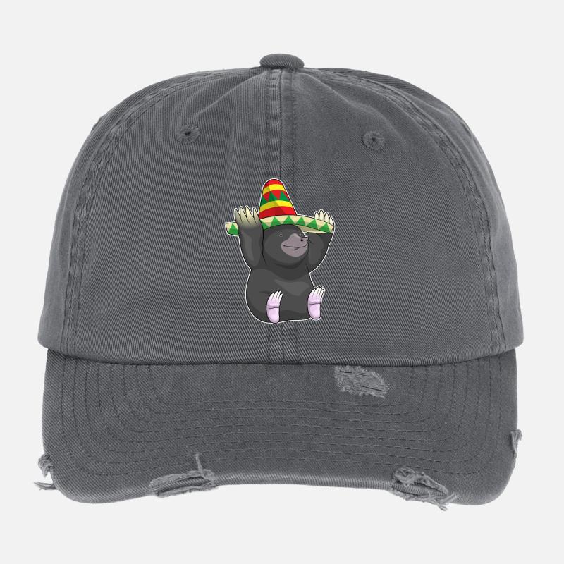 Maulwurf Sombrero Flexfit Vintage Destroyed Cap